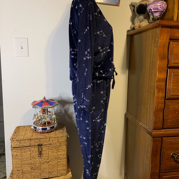 XOXO Blue Starry Night Constellations Pajama Set - Picture 6 of 12